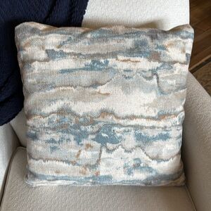 Large Water-Color Abstract Print Accent Pillow Cover